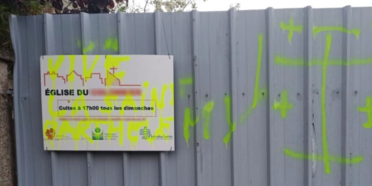 "Vive la Saint-Barthélémy" une église protestante vandalisée par des tags