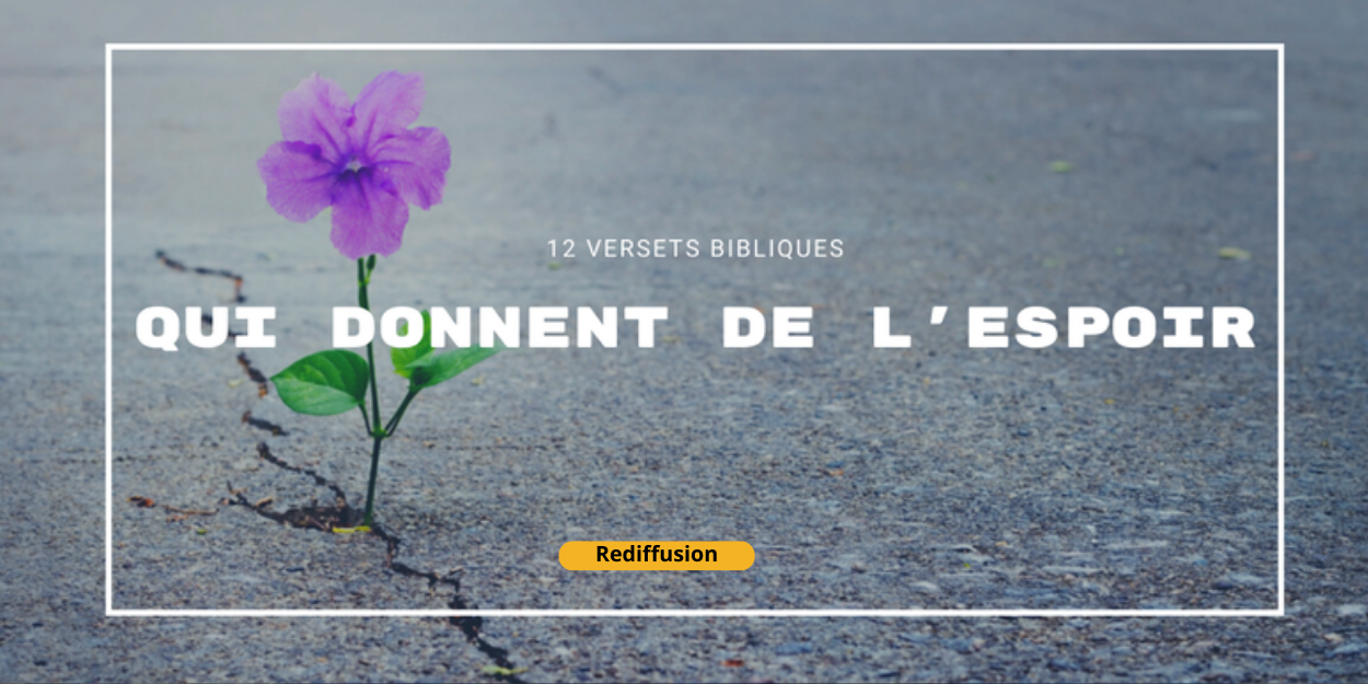 12 versets bibliques qui donnent de l’espoir