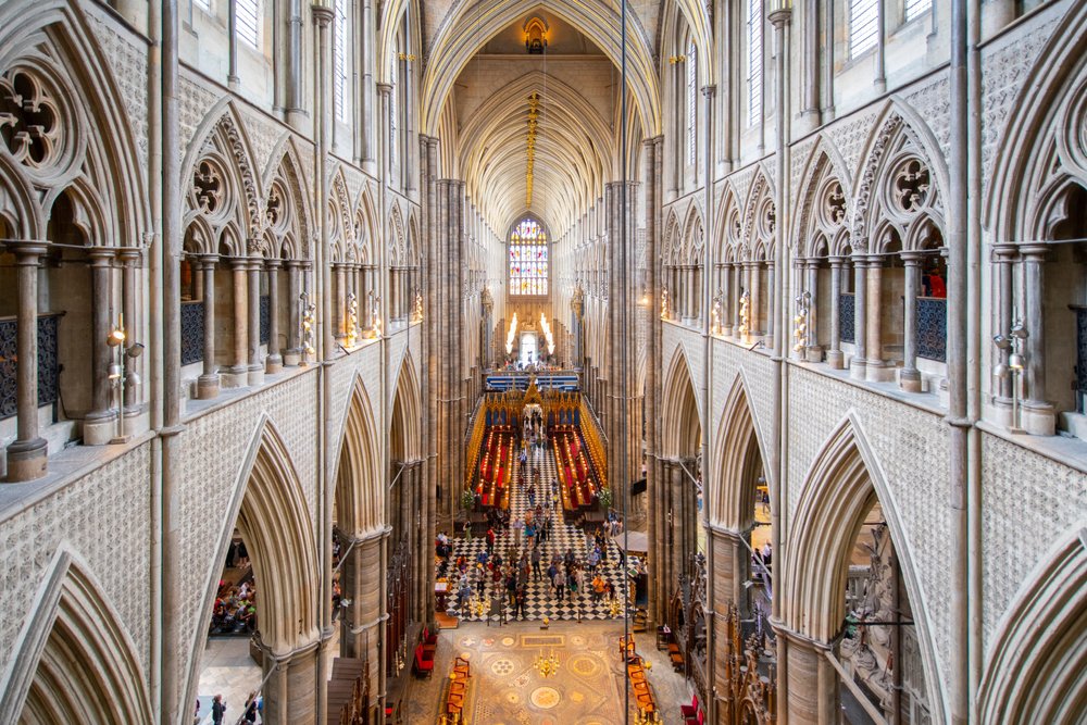In Westminster Abbey, pracht en praal