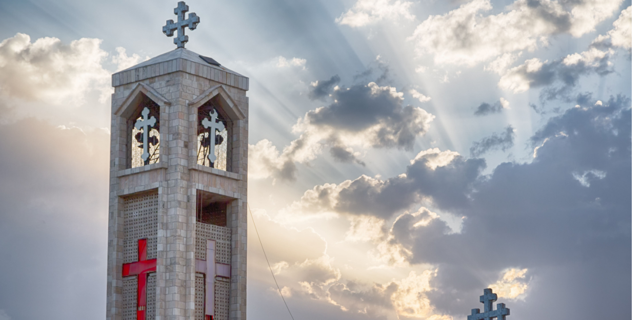 In einer Kirche in Jordanien nähen irakische Flüchtlinge, um zu überleben