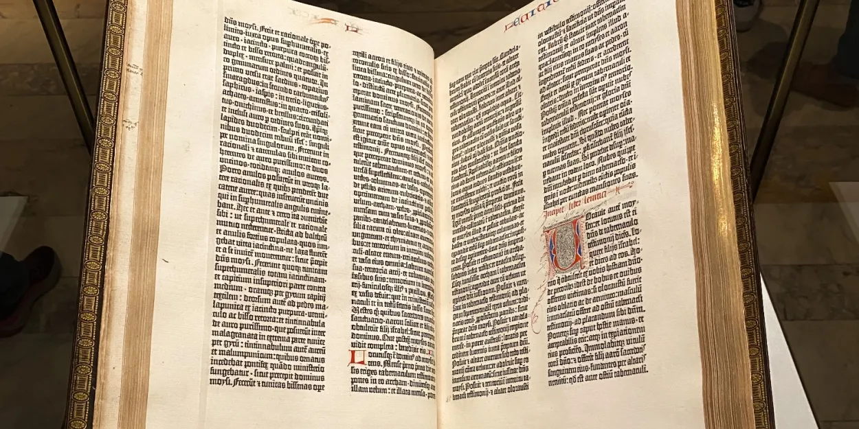 La Bible de Gutenberg fête ses 570 ans