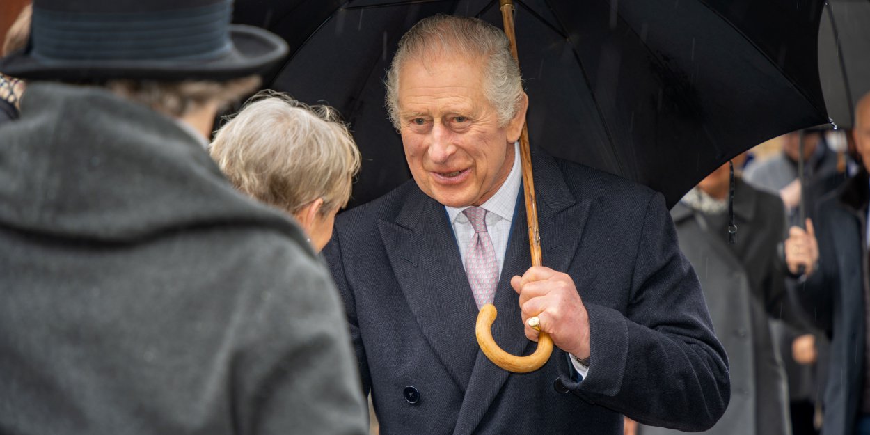 Le roi Charles III assiste à la messe du dimanche à Sandringham