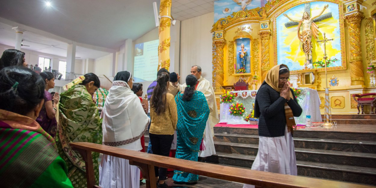 Protestation chrétienne en Inde  Journée noire contre la discrimination religieuse