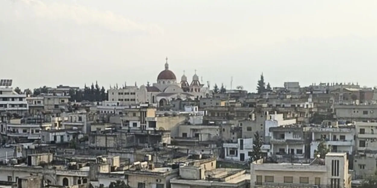 Syrie_explosion_bombe_devant_cathédrale_Saint-Georges_Hama