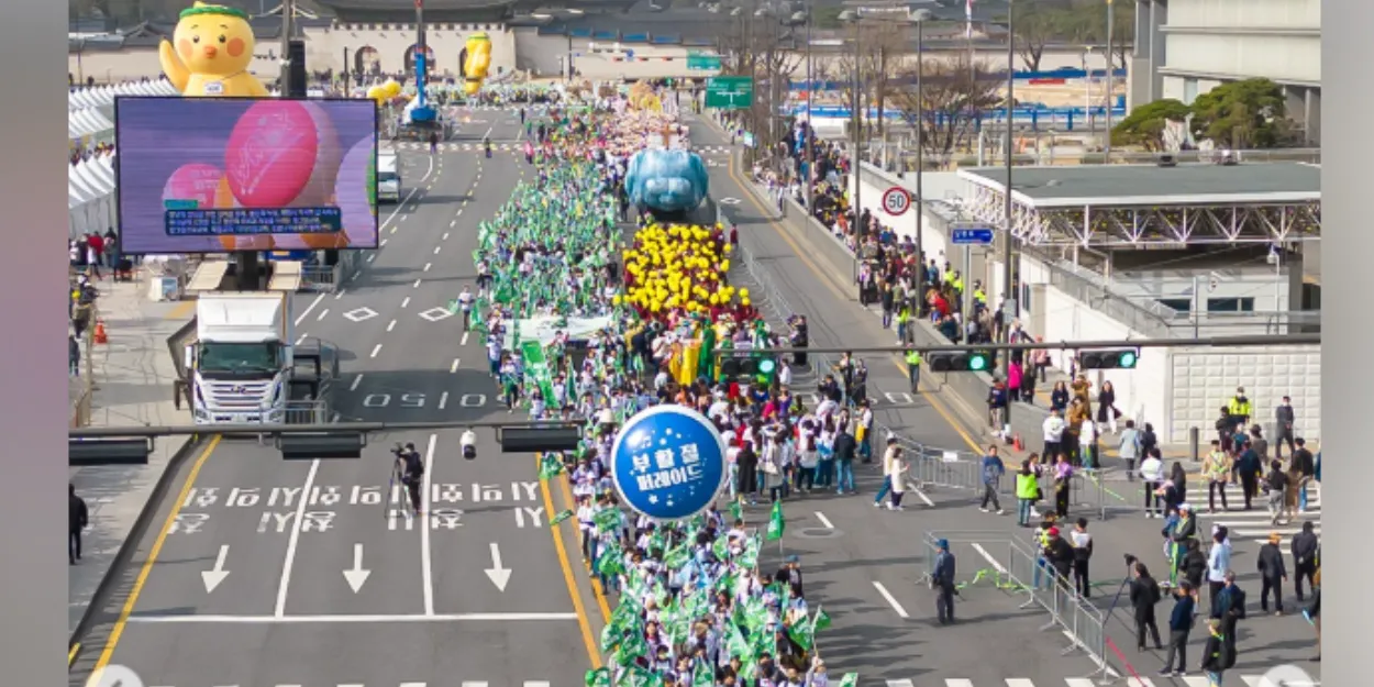 coree_sud_8000_chretiens_rassembles_defile_paques_seoul