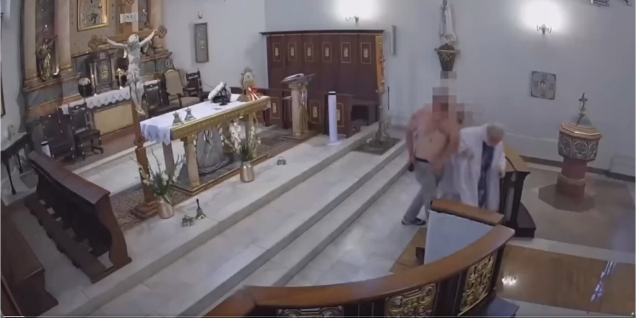 pologne_homme_ivre_vandalise_eglise_agresse_pretre