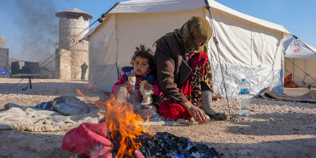 syrie-vysídlené-tábory-vítání-zemětřesení-přeživší